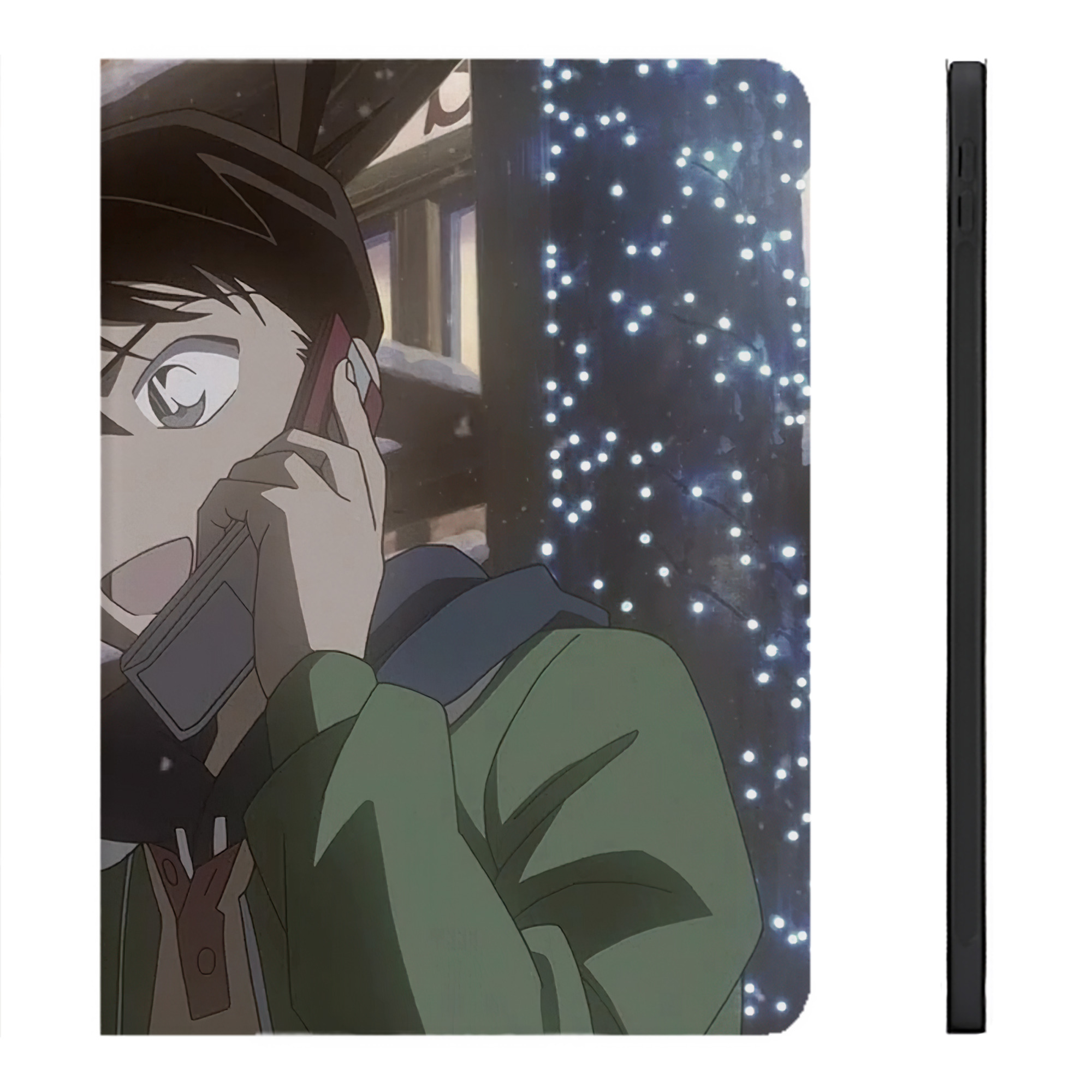 （画像用） 名探偵コナン Detective Conan IPadケース ペンホルダー付き ブックスタイルデザイン